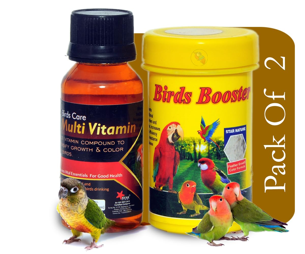 STAR FARMS Combo of 2 / Prevents Thin shelled Eggs/Prevents Leg Weakness/Improve Growth and Egg Production (Booster 50G +Multi Vitamin 60ML) / Improve bird general health (B0BFLLS8RX) Amazon Price History, Amazon Price Tracker