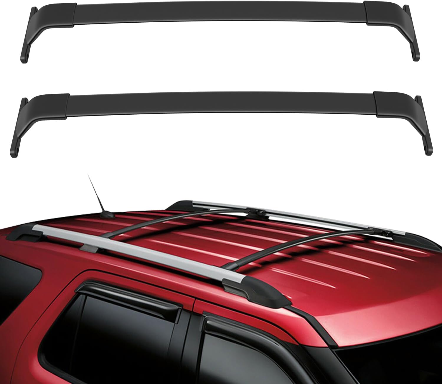 Kingcher 2 Pieces Cross Bars Fit for 2017 2018 2019 2020