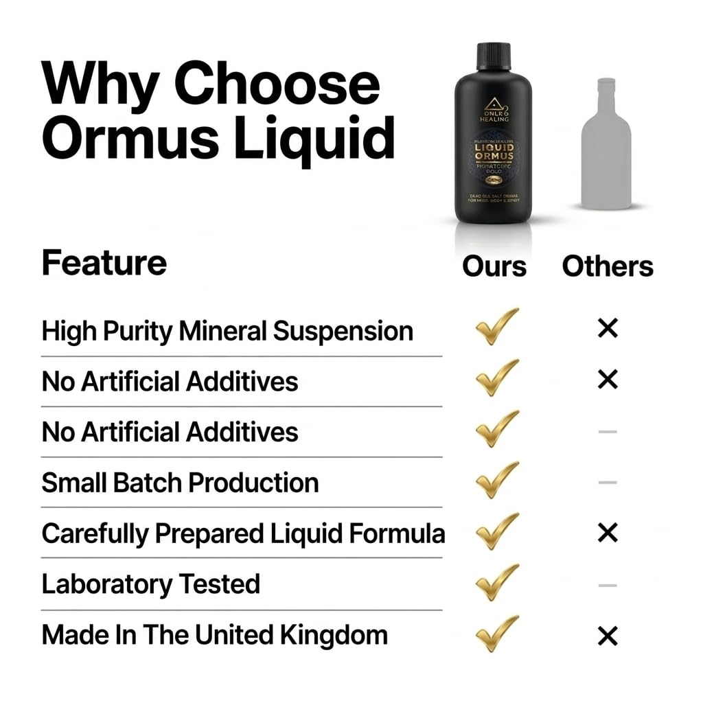 ORMUS Liquide 2 x 200 ml Monatomic Mana, Mufkutz, Sels de la mer Morte pour l'esprit, le cerveau, le corps et l'esprit