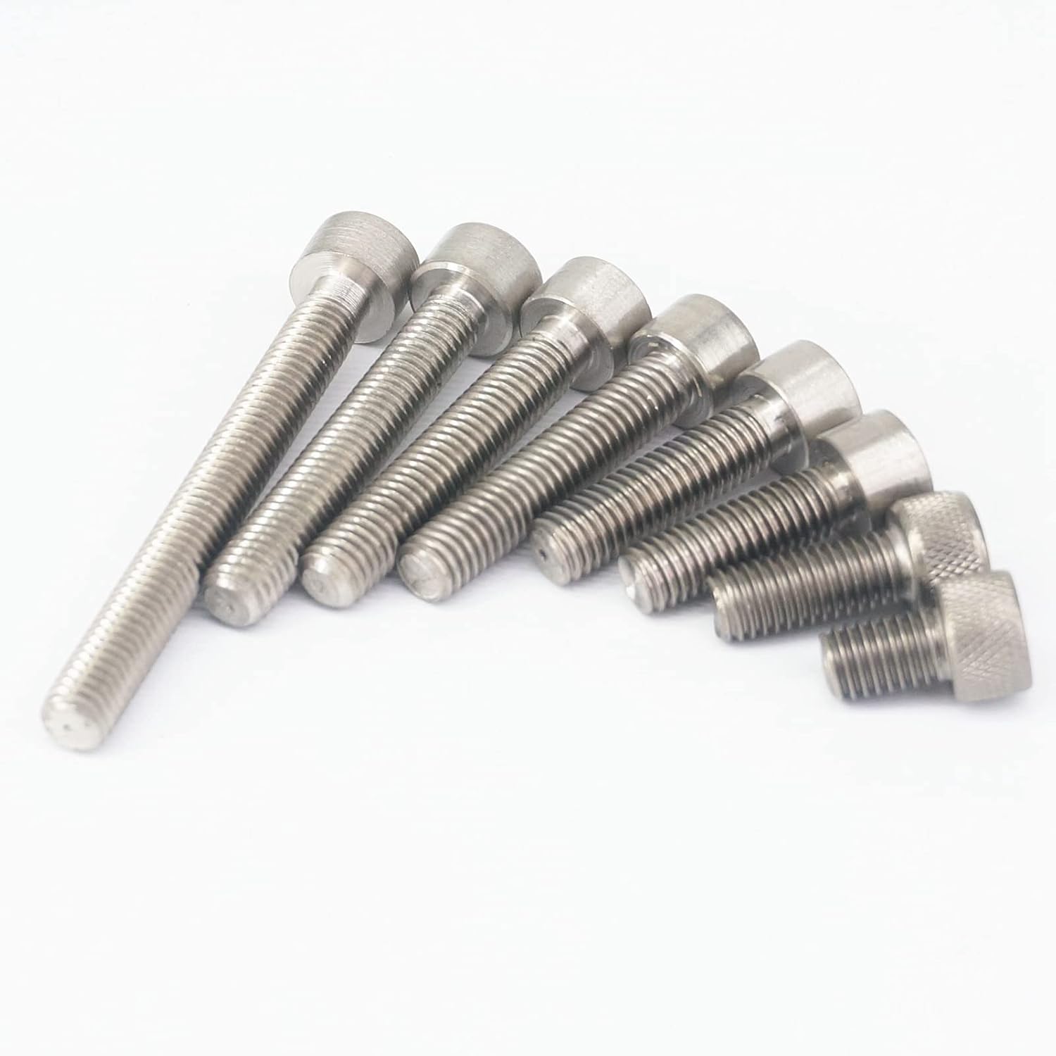 LOT 10 M8 x 100mm TA2 GR2 Titanium Hex Socket Head Cap Screw Bolts Anti Acid Corrosion DIN 912