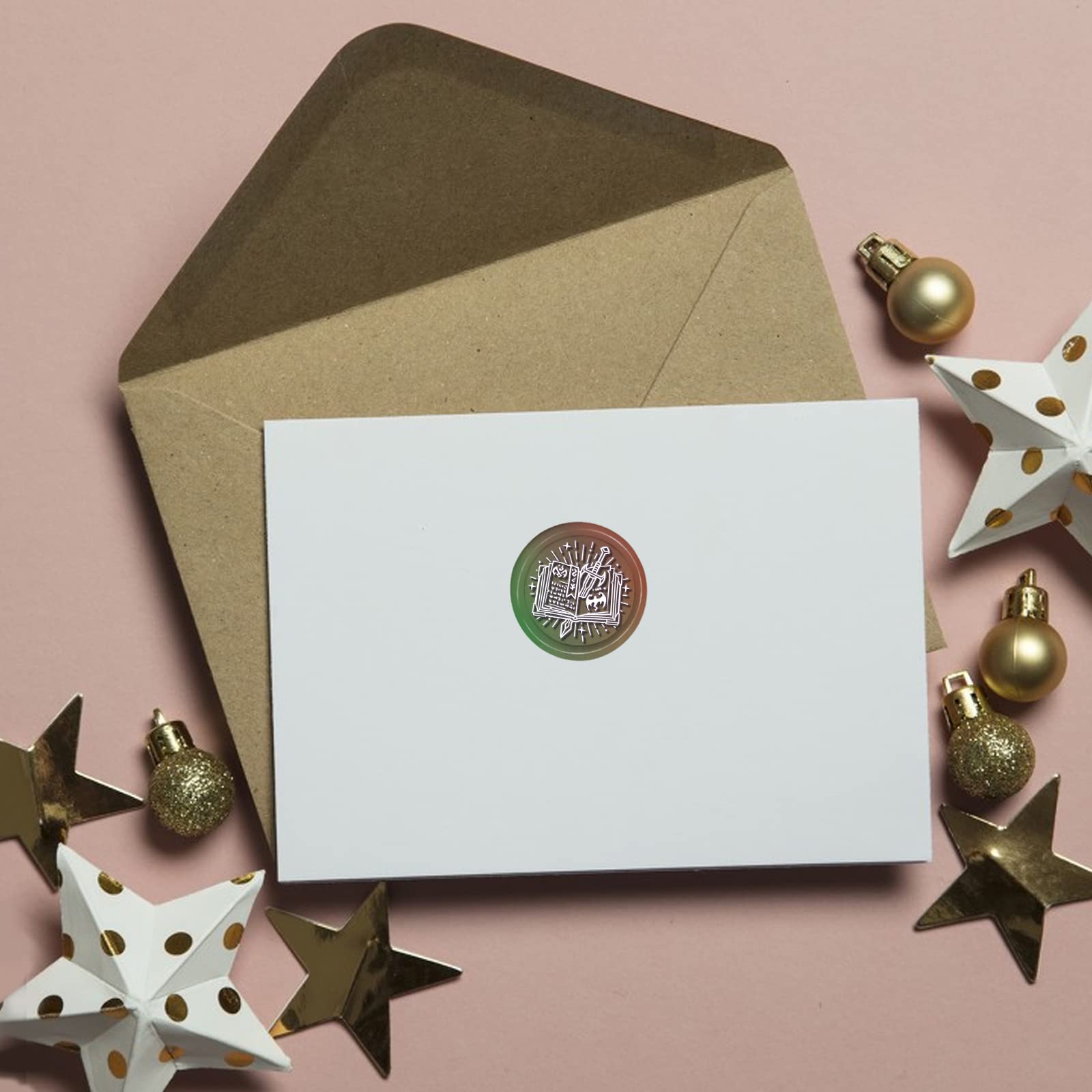 Wachssiegelstempel Schwert Im Feuer - Vintage Siegel Für Briefe & Geschenke