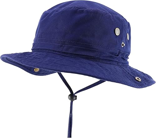 Miniatura 6 de Sombrero grande de cubo Jungle Boonie con cuerda de barbilla que se adapta hasta XXXL