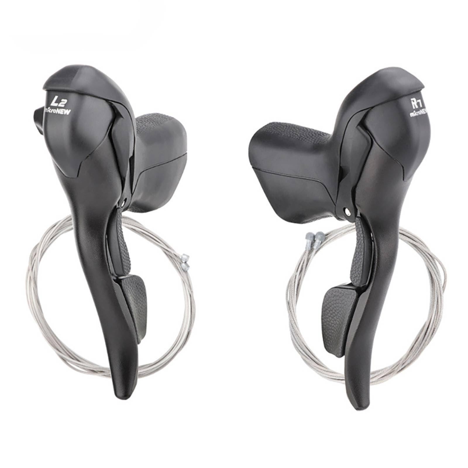 Comando Cambio e Freno Ergonomico Comandi Integrati Antiscivolo Leva Del Freno con Dispositivo di Trasmissione per Ciclisti