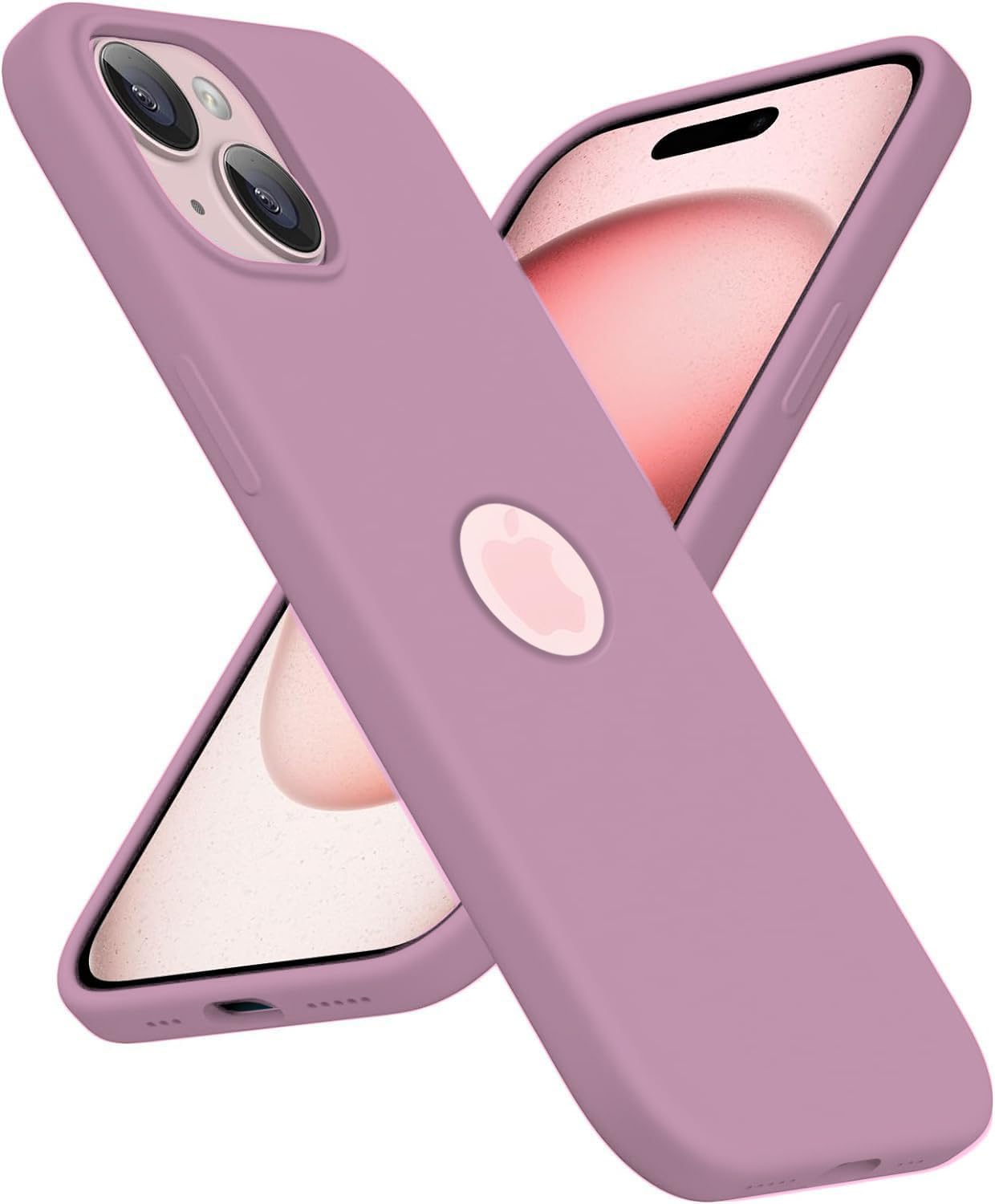 Elzzi Microfiber Logo Cut Cover Compatible for iPhone 15 Plus Case Liquid Silicone Cases Full Body 4 Layer Protective Covers Shockproof Back Cover with High Raised Camera Lips (6.7 inch, Lilac) Elzzi Microfiber Logo Cut Cover Compatible for iPhone 15 Plus Case Liquid Silicone Cases Full Body 4 Layer Protective Covers Shockproof Back Cover with High Raised Camera Lips (6.7 inch, Lilac)