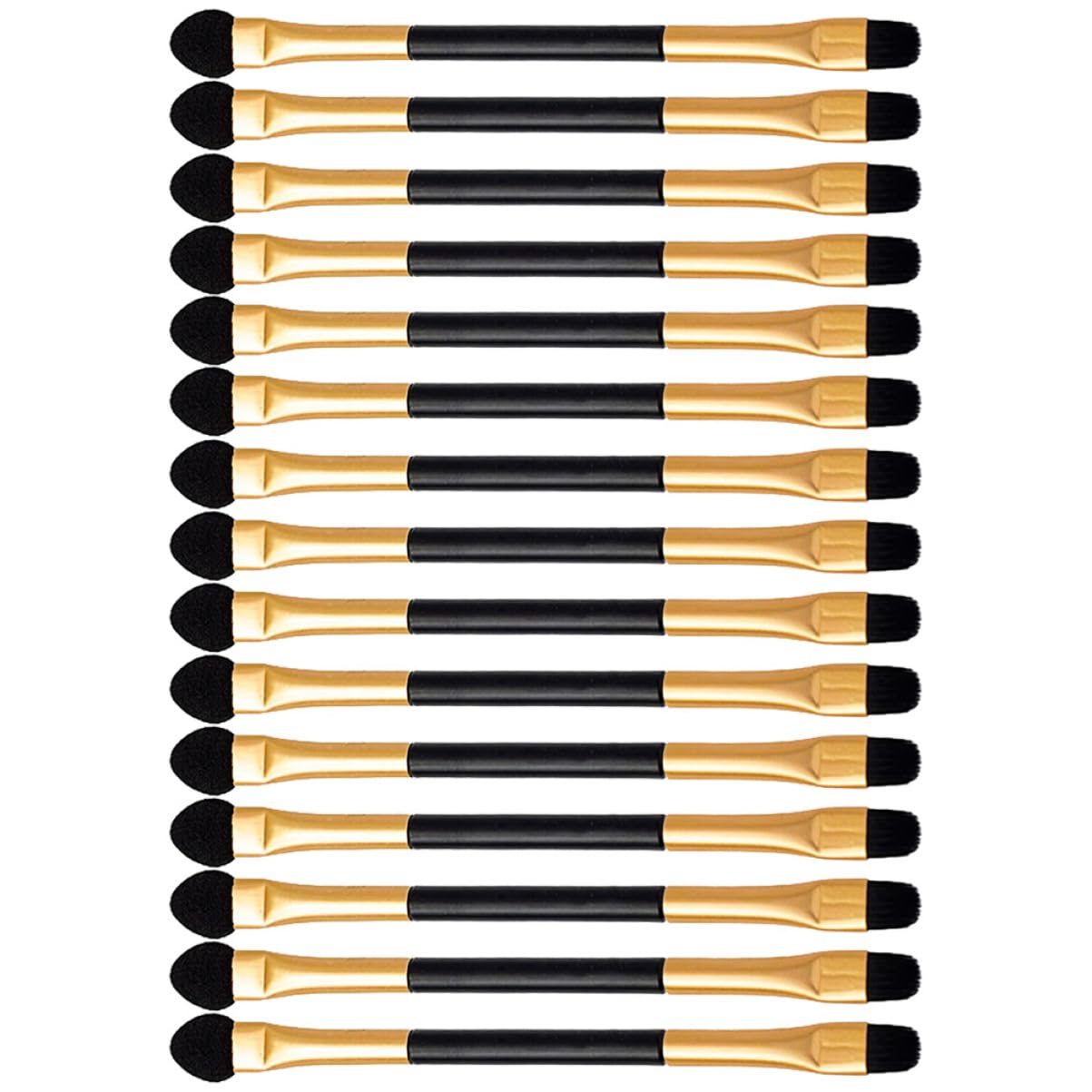 AUTSUPPL Safe Gentle Eyeshadow Brush Set 15pcs Makeup Brush Kit for Women Double Ended Eye Shadow Applicators