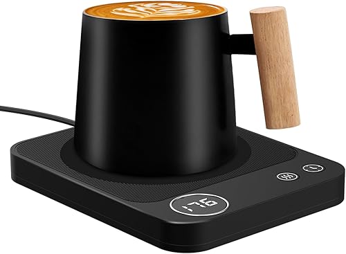 Calentador de taza, calentador de taza de café de 3 temperaturas, calentador de café con apagado automático de 2 a 12 horas, calentador de tazas