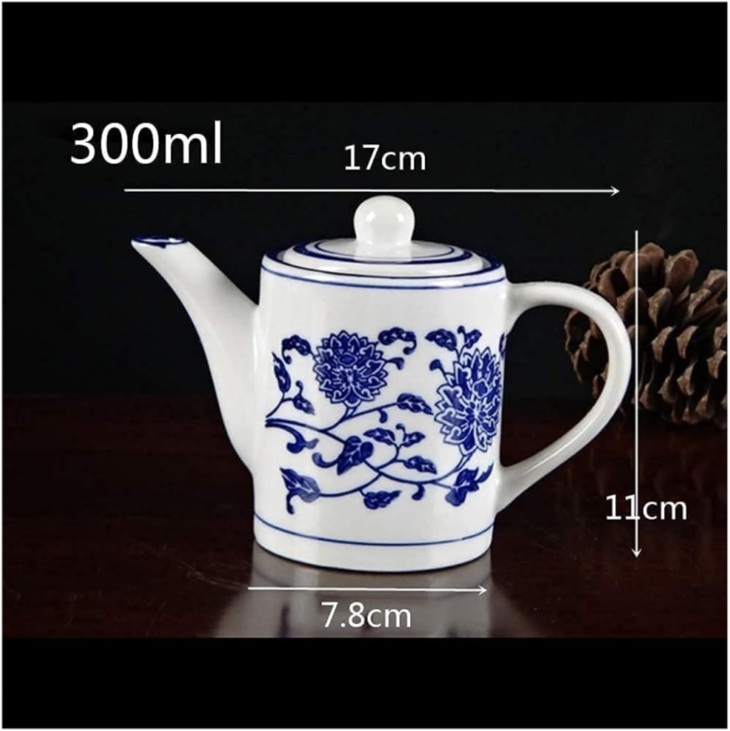 Oil and Vinegar Dispenser Oil and Vinegar Dispenser, Oil Bottle 300ml White Ceramic Vinegar Soy Pourer Kitchen LiquidCondiment Dispenser Cooking