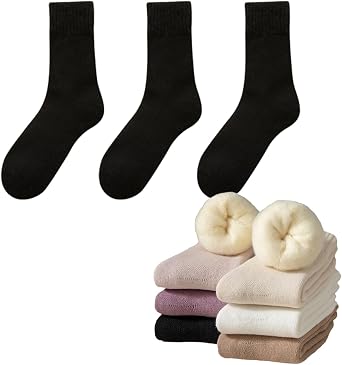 3pcs Winter Thermal Socks,Warm Socks Womens Cold Weather,Thermal Socks For Women
