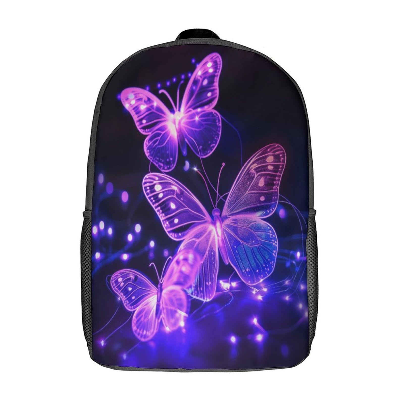 Sac à dos papillon 17 pouces pour l'école primaire et le collège avec imprimé 3D - 8