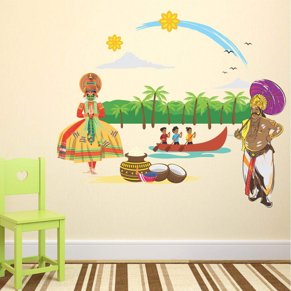 Wallstick Happy Onam wallsticker (Vinyl 80cm x 70cm)-picture-19