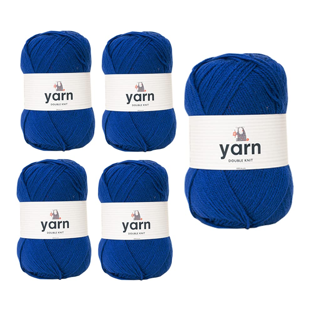 KORBOND DK Black Yarn - 100g Acrylic Wool - Lightweight, Hypoallergenic & Durable Double Knit Crochet Yarn Knitting Wool (290m Total) — view 8
