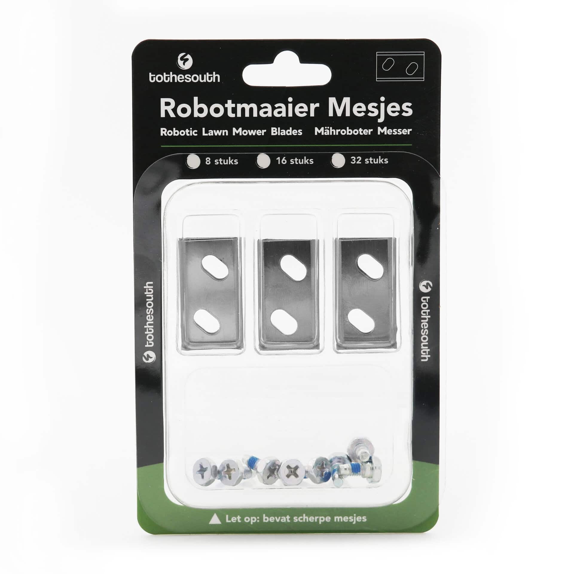 64x To the South® Robot tagliaerba lame acciaio adatto per Robomow RK1000 64x