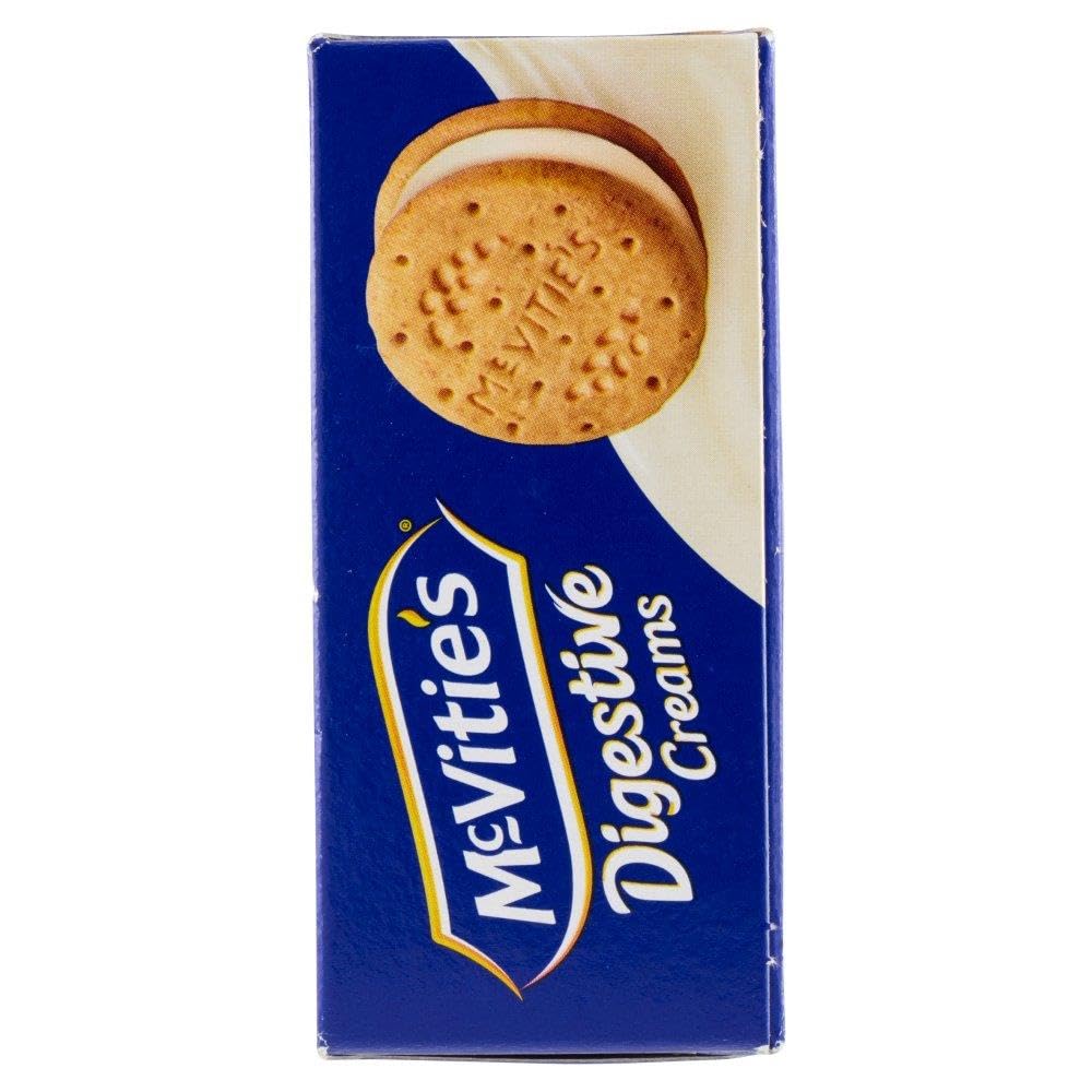 Italian Gourmet McVitie’s Digestive Minis Creams Vanilla 4 x 185 g – Biscuits Digestive au Blé Complet Fourrés à la Crème Vanille – Goûter et Petit-Déjeuner + Italian Gourmet Polpa de Tomates 400 g