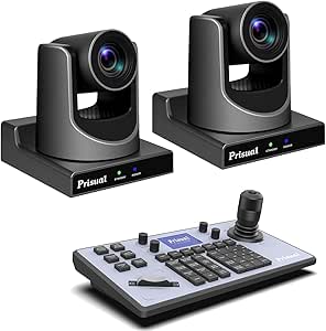NDI PTZ 30X Camera Bundle with AI Auto Tracking & IP Controller – NDI HX3/NDI HX2, Low-Latency for Church Live Streaming, Broadcast, Events & Conferences, PoE Support asin的图片