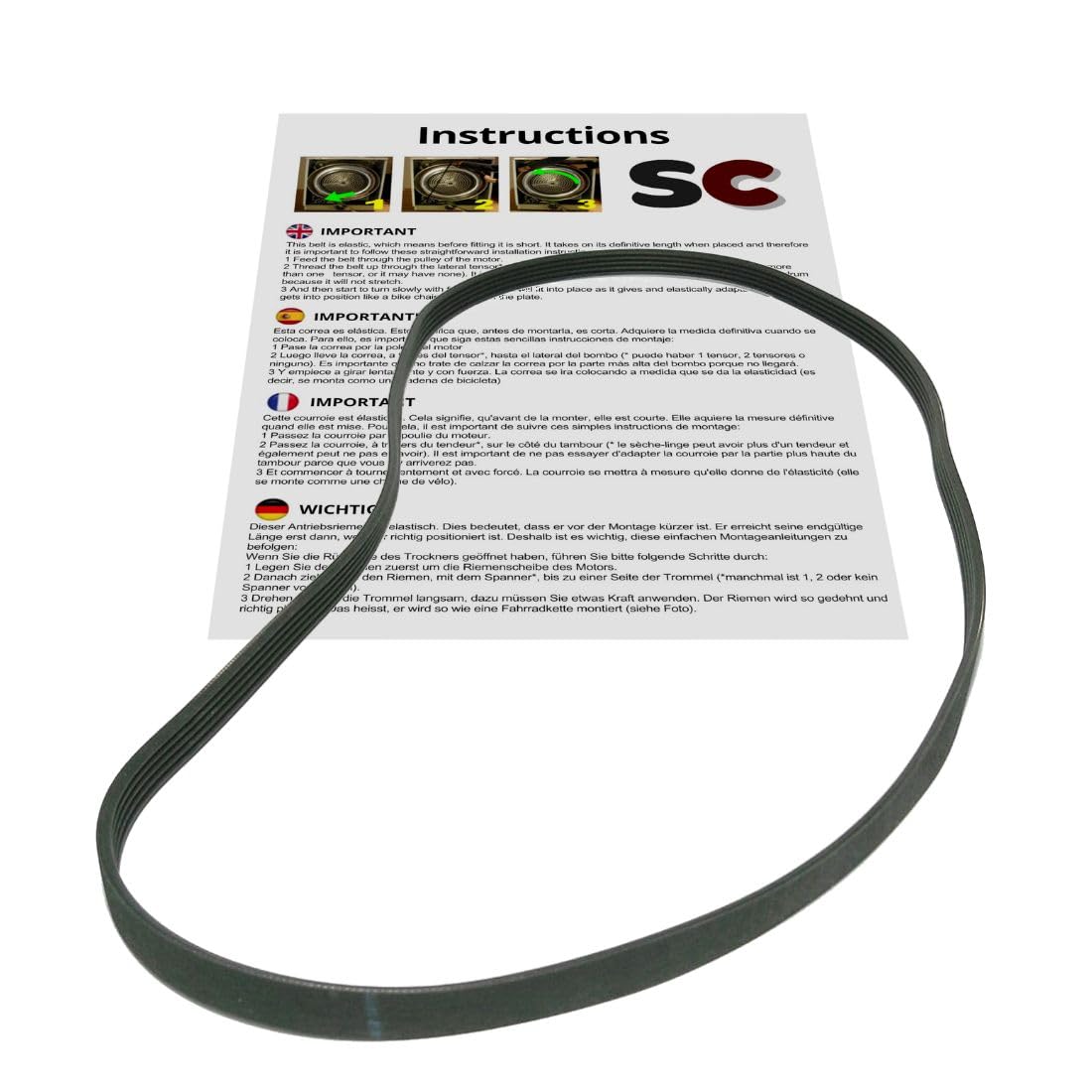 SC - Compatible Dryer Belt (EPH 1906 / EL 1906 H8 / EL 1906 H9)