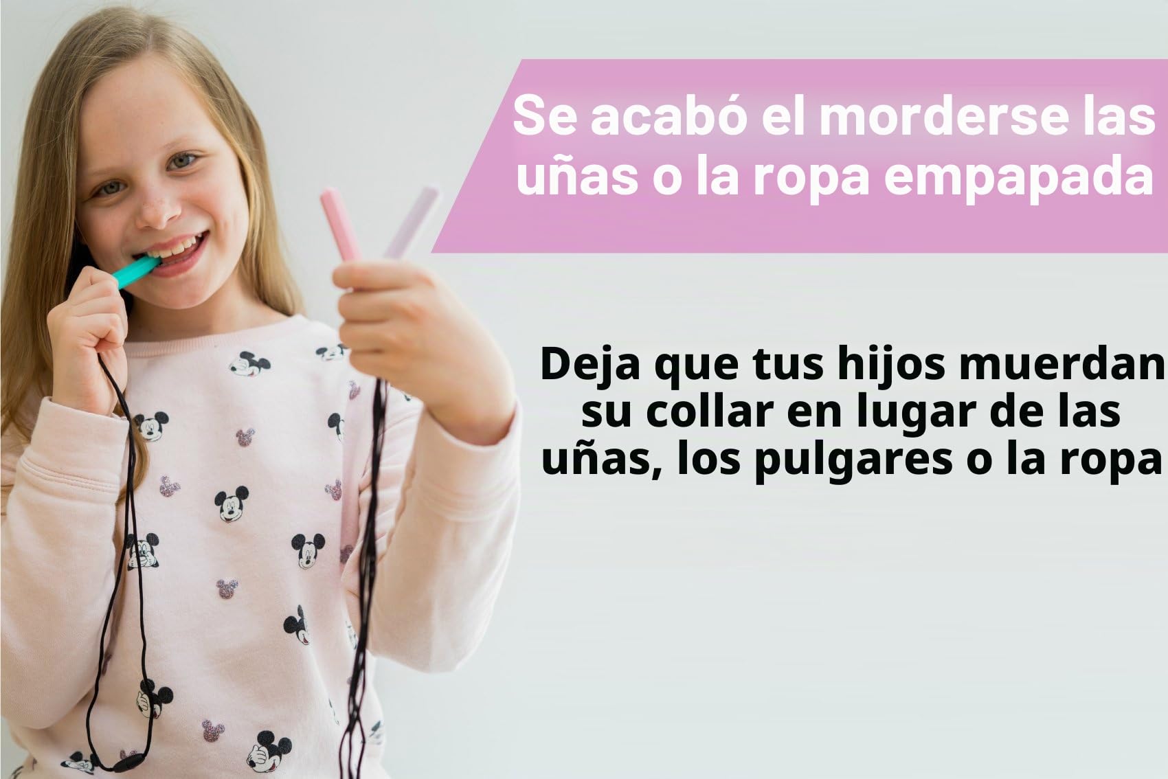 Tilcare Chew Chew Colgante (8 paquetes) - Lo mejor para niños o adultos a los que les gusta morder o tienen autismo - Colgante de silicona para masticar - Colgante masticable para niños y niñas