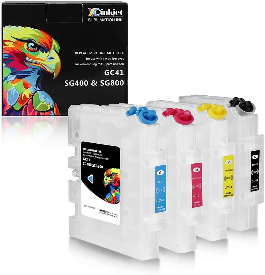 Xcinkjet Empty SG400 SG800 Refillable Ink Cartridge for Sawgrass Virtuoso Ricoh 3100 3100SNW 3110 3110DN 3110DNW 3110SFNW 3110SNW 7100 7100DN 2100 21OON 2010L Printer