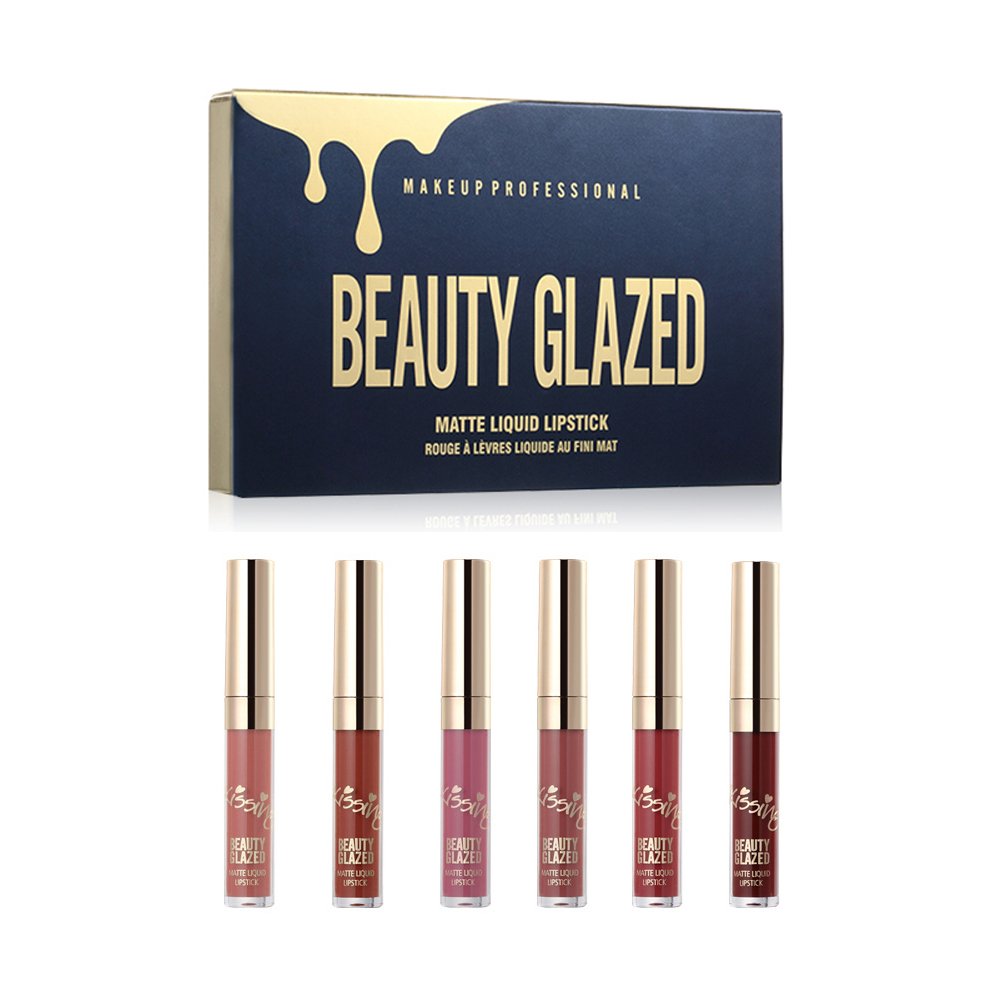 Buy Beauty Glazed Matte Nude Liquid Lipstick Lip Gloss Kit Waterproof Lip Makeup Durable Lipgloss Cosmetics Mini 6pcs Set Birthday Edition Long Lasting Non Stick Cup Liquid Lip Gloss Set Online In Turkey B07flls9bt