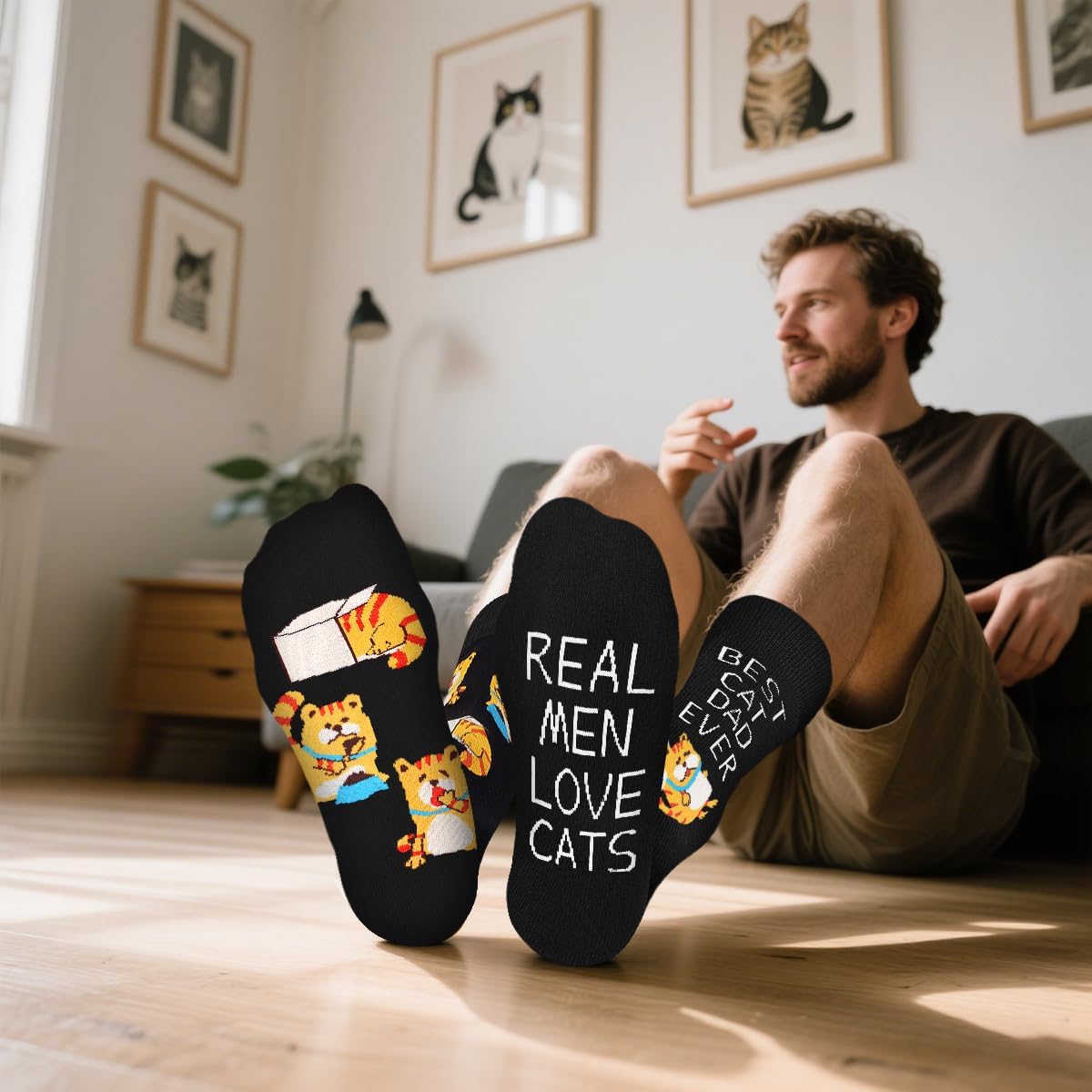 Funny Socks for Dad Father Grandpa Brother Men –Fathers Birthday Gifts–Novelty Fun Sock Christmas Stocking Stuffers - Image 3