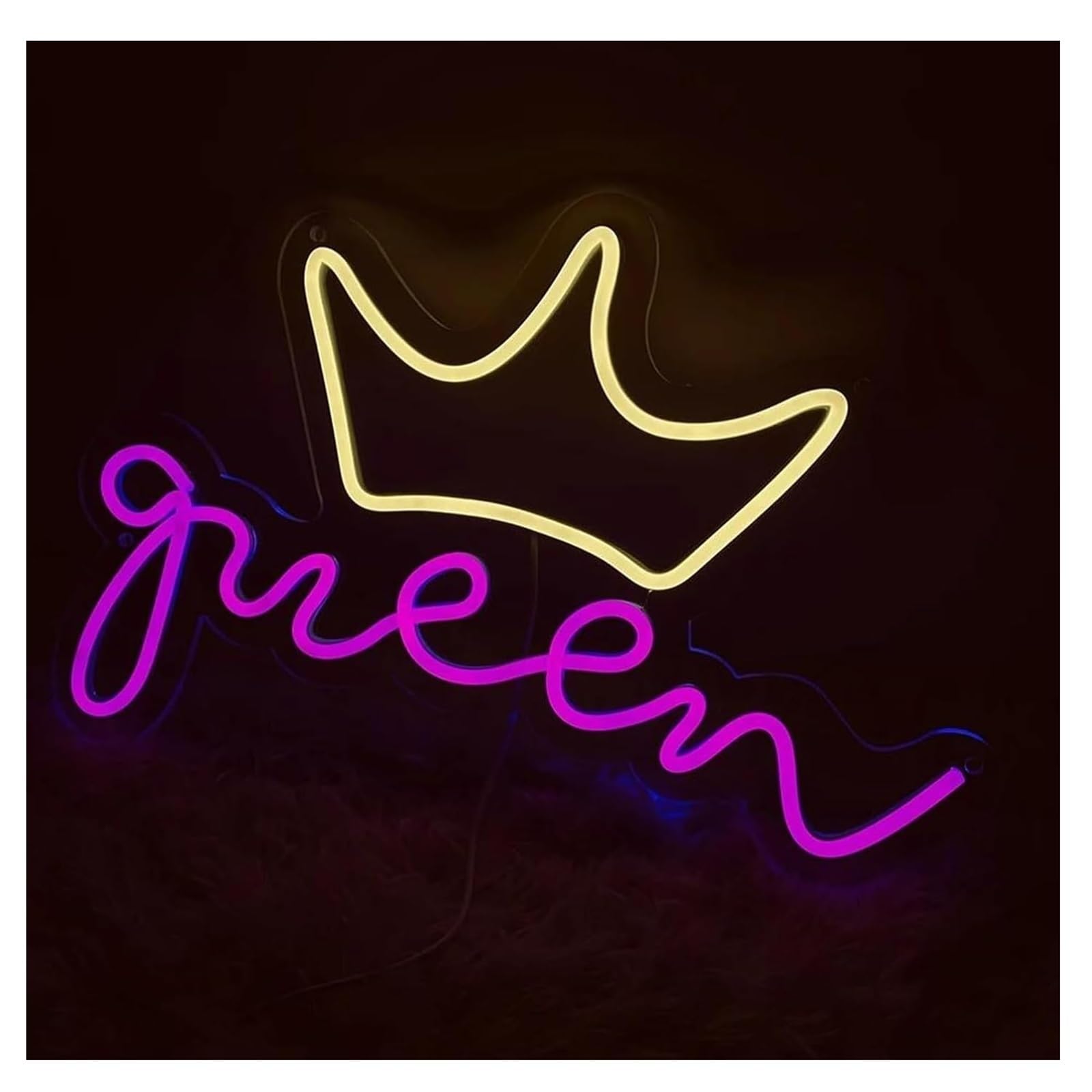 Per insegne al neon con lettere blu, luci decorative per la Per corona per feste di compleanno(Neon2)