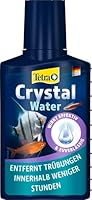 Tetra CrystalWater - Wasserklärer gegen Trübungen für kristallklares Wasser im Aquarium, bindet Schwebepartikel, 100 ml Flasche