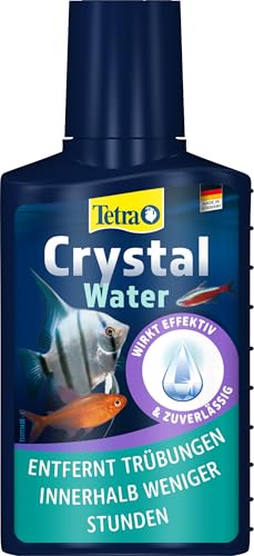 Tetra CrystalWater - Wasserklärer gegen Trübungen für kristallklares Wasser im Aquarium, bindet Schwebepartikel, 100 ml Flasche