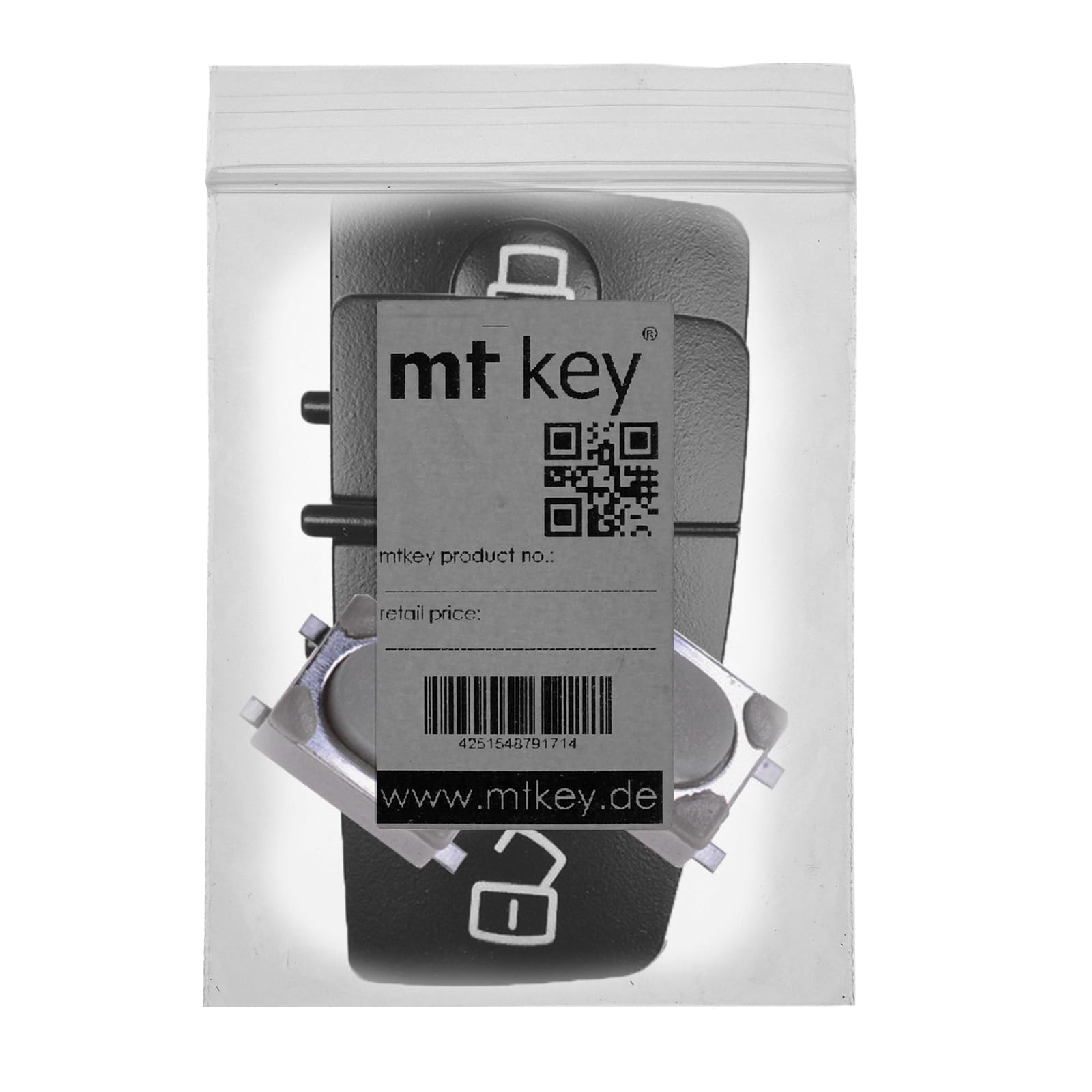 SET DI RIPARAZIONE 2 Micro Pulsanti 2 Tastiere Compatibili Con Chiave Pieghevole Radiocomando Chiave Auto - Foto 6