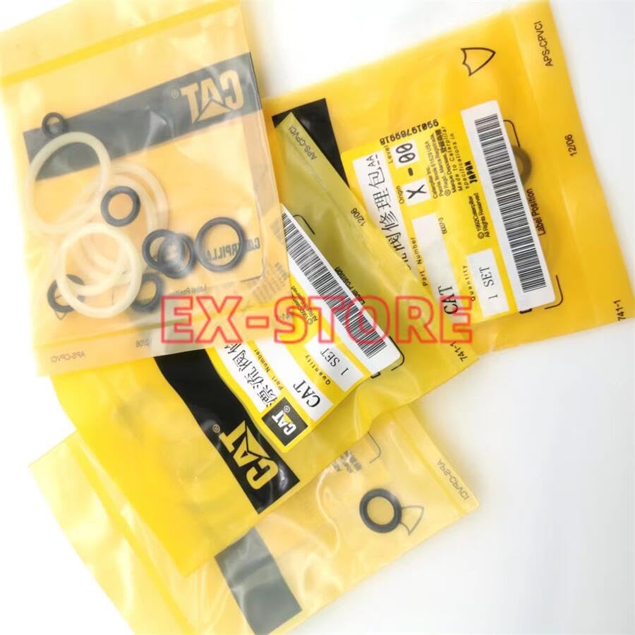 VALVE seal PRIORITY Caterpillar 318C/318D/320C/320D/320D2/321C/323D/324D/325 Pilot Valve oil seal 535-295,323-7898 - (Color: 1 set, Style: A)