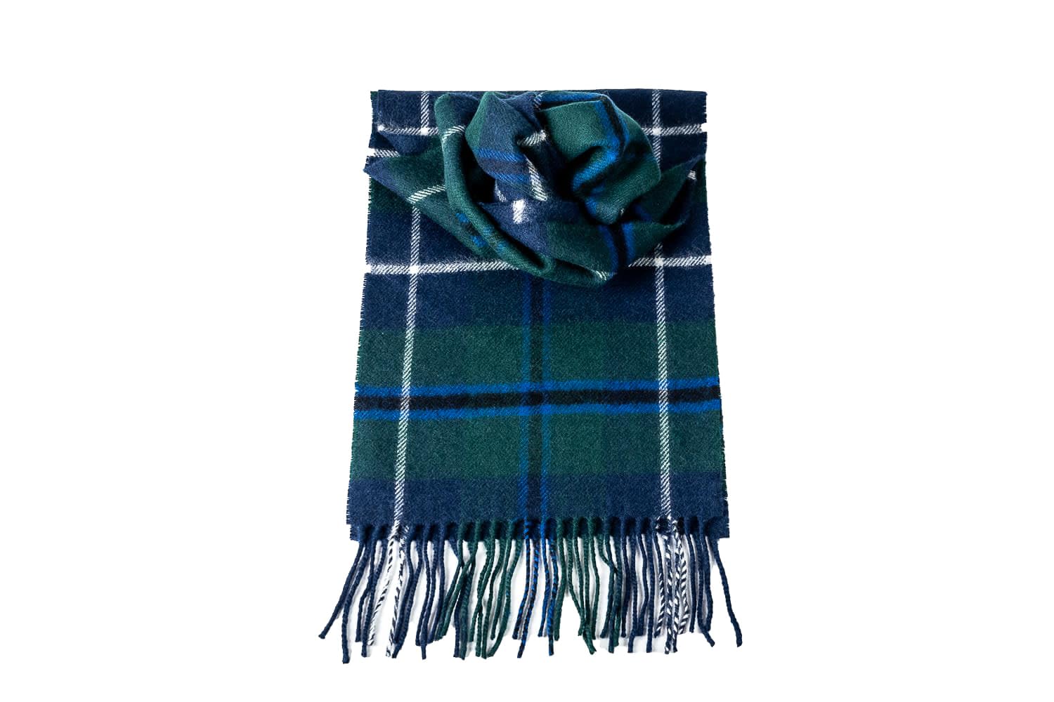 Briomhar Bufanda escocesa de lana escocesa a cuadros, 100 % lana de cordero fabricada en Escocia, bufanda de invierno perfecta para clima frío