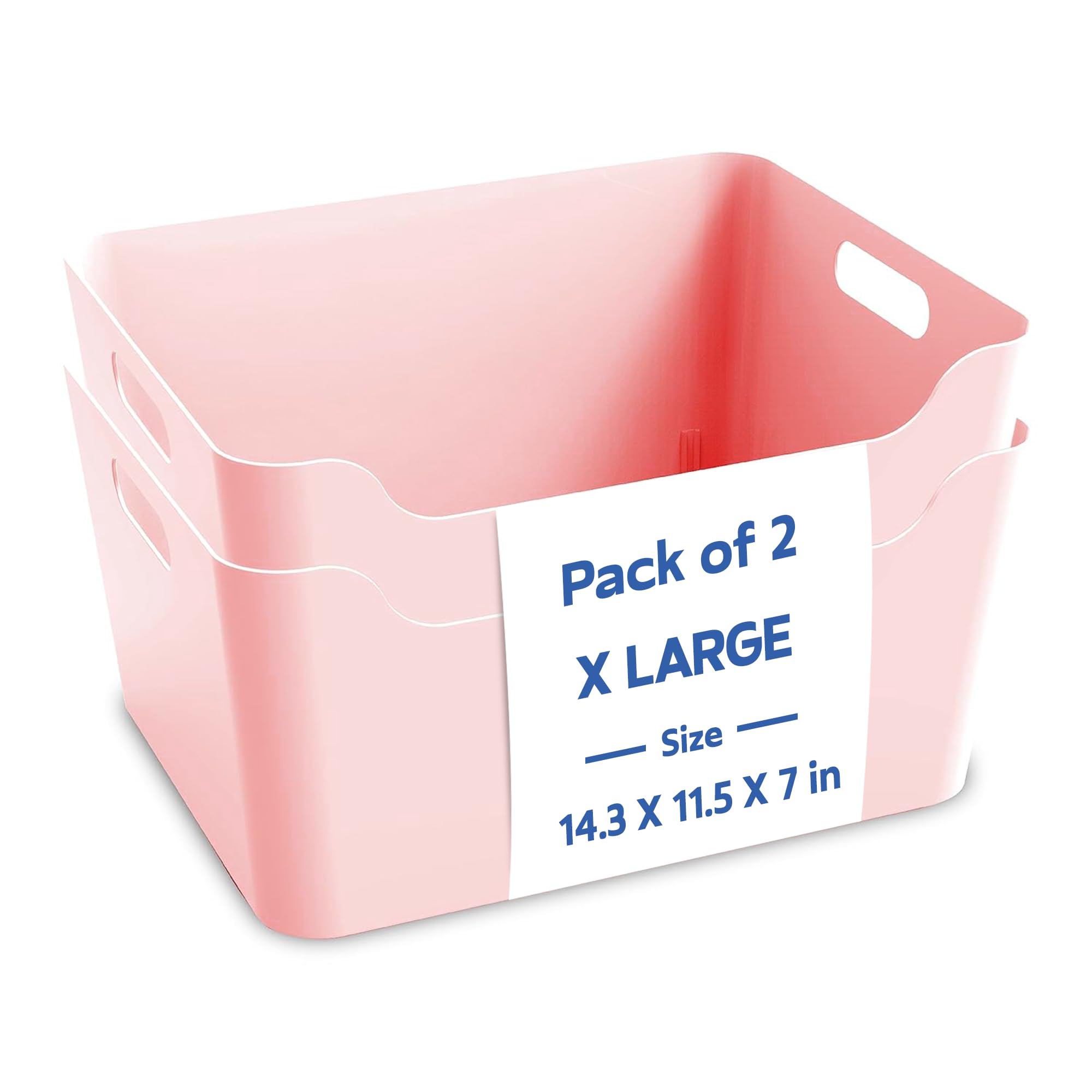 KOLORR Jolly Baskets XL - Pink Storage Baskets -1 KOLORR Jolly Baskets XL - Pink Storage Baskets -1