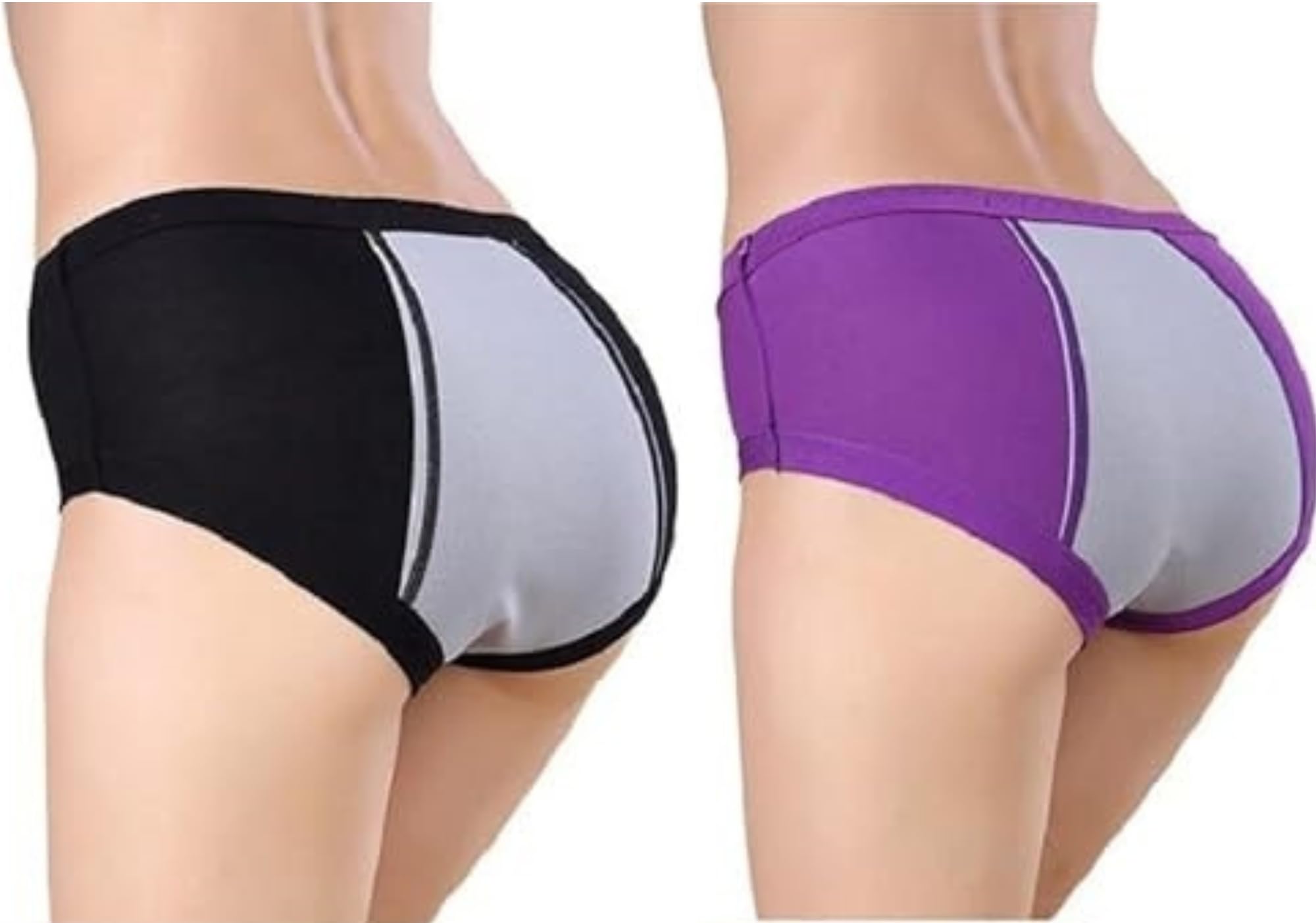 Indus Cloud Leak Proof Womens Menstrual Cotton Period Panties, Multicolour Period Protective Underwear Pack of 2 (XL) (B0BTX7SGPL) Amazon Price History, Amazon Price Tracker