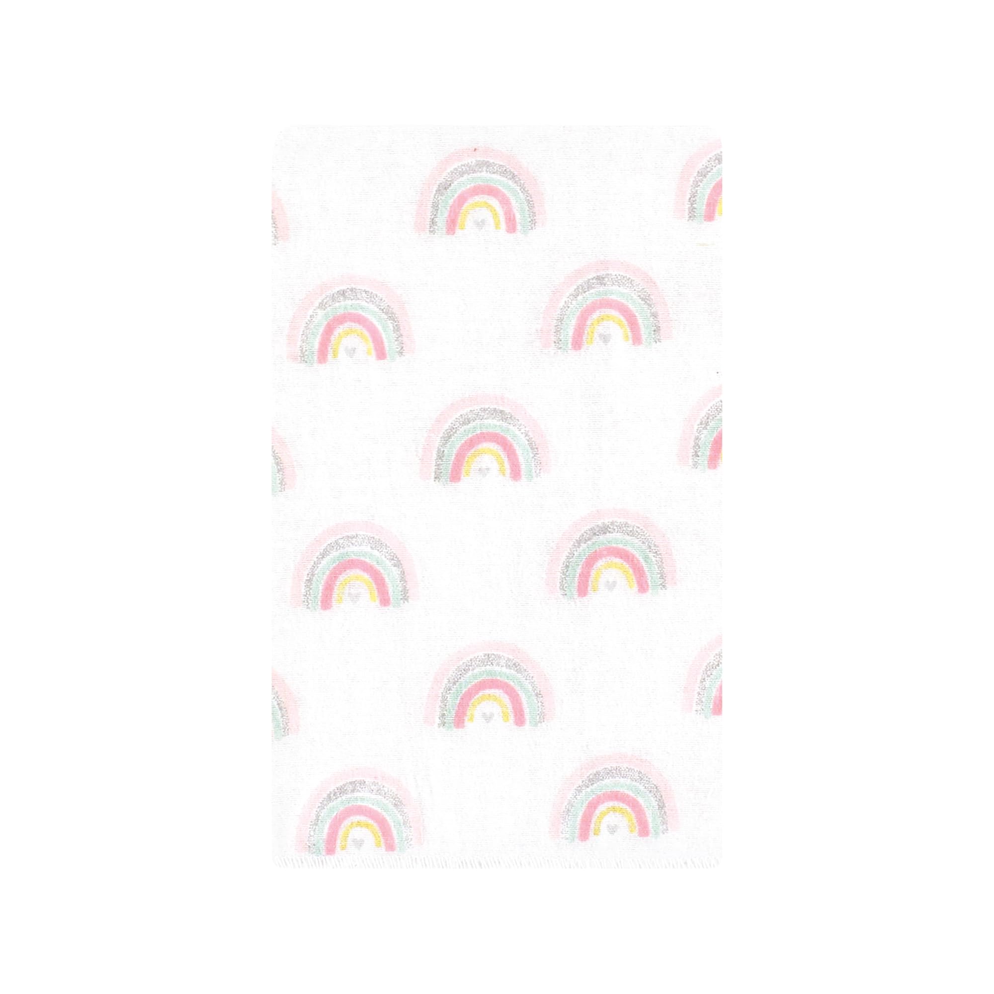 Hudson Baby Unisex Baby Cotton Flannel Burp Cloths 10-Pack, Girl New Elephant, One Size