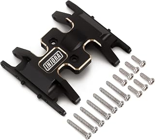 INJORA 15g Brass Skid Plate for Axial SCX24 RC Crawler - Heavy Counterweight Upgrade Gladiator Bronco C10 JLU Deadbolt