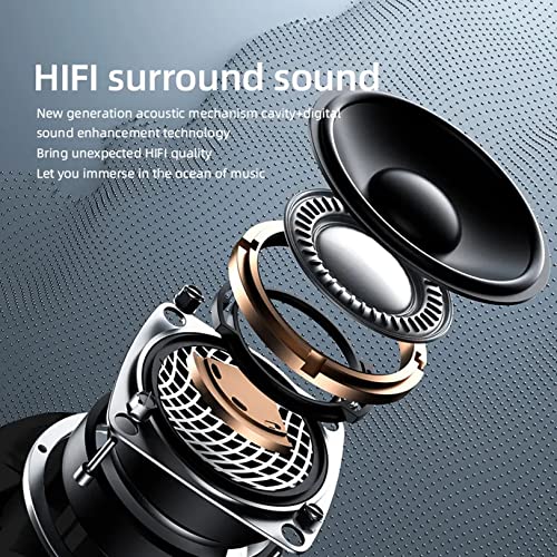 Image of ModishOmbre Buds True H15 Wireless Earbuds with 6 Hours Playtime, Instant Paring, Exceptional Sound with Dual Mic, Digital Display, Rich Bass, Touch Controls, Bluetooth5.2
