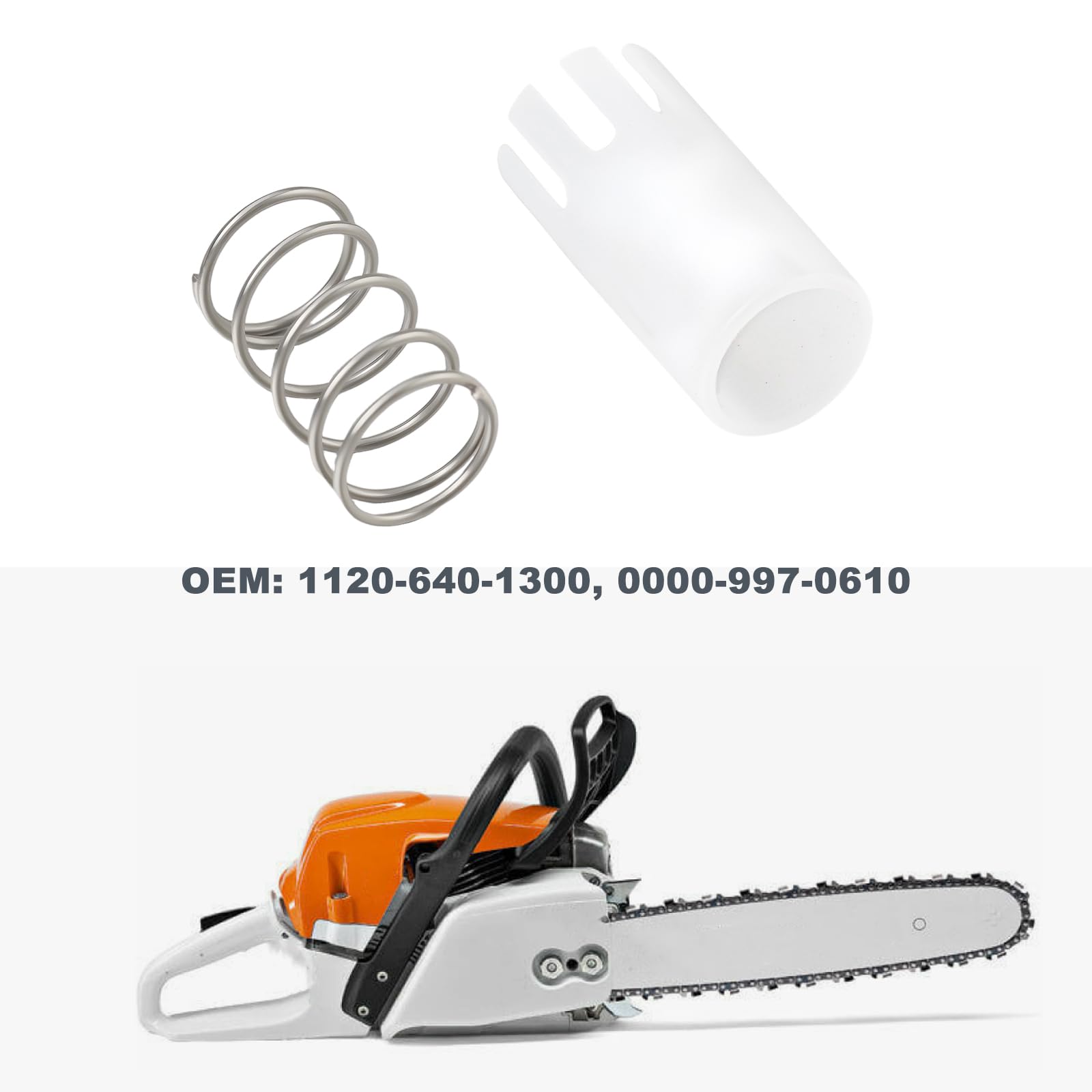 ECSiNG 1 Set Kit Membrana Bomba de Aceite Motosierra 1120-640-1300 0000-997-0610 Compatible con Stihl 009 010 011 012