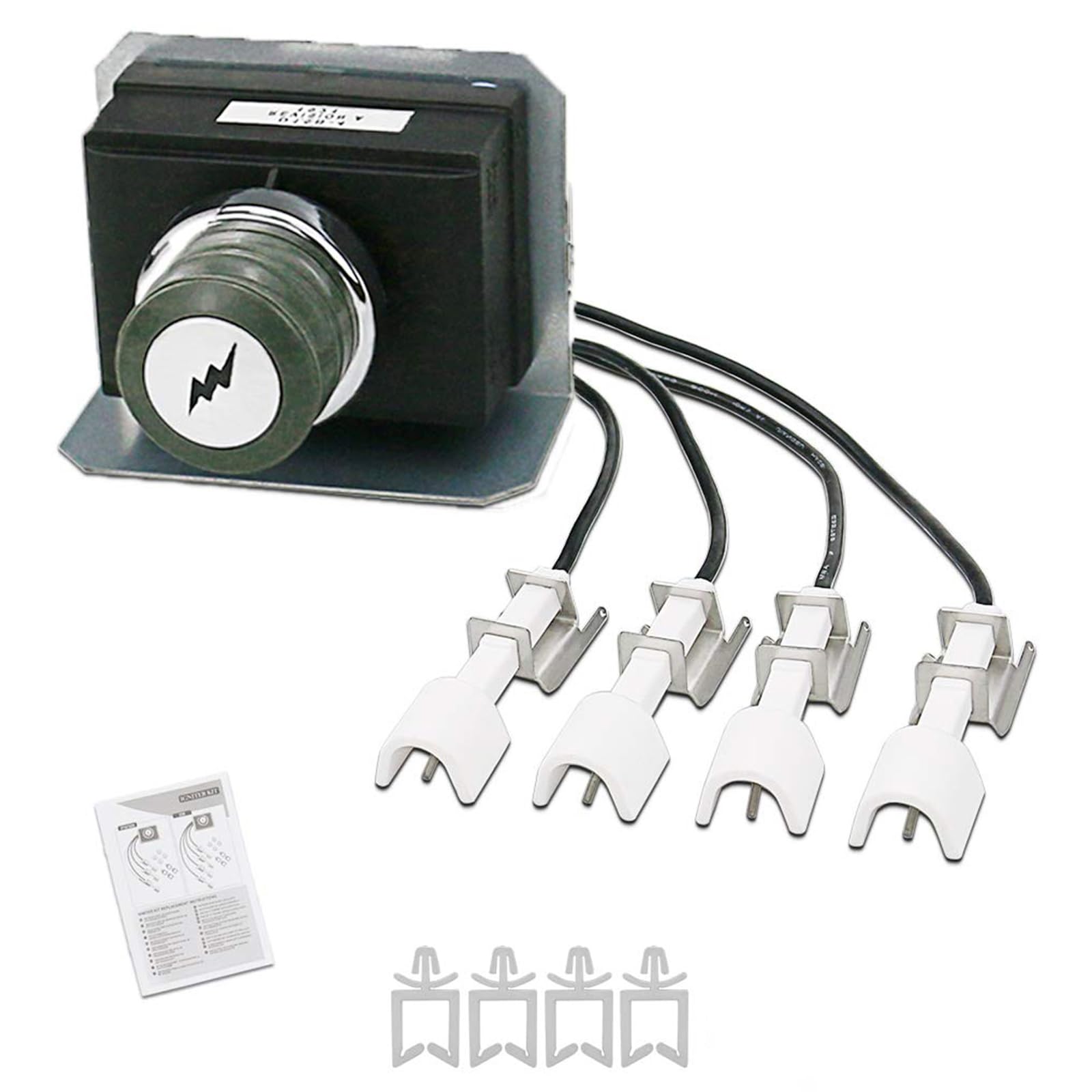 GFTIME 7629 Kit di accensione per Weber Genesis 330 Modello 65946, 2011 e più recente (Pannello di Controllo Montato frontalmente), Kit di accensione elettrodi per griglia a Gas Weber Genesis 300