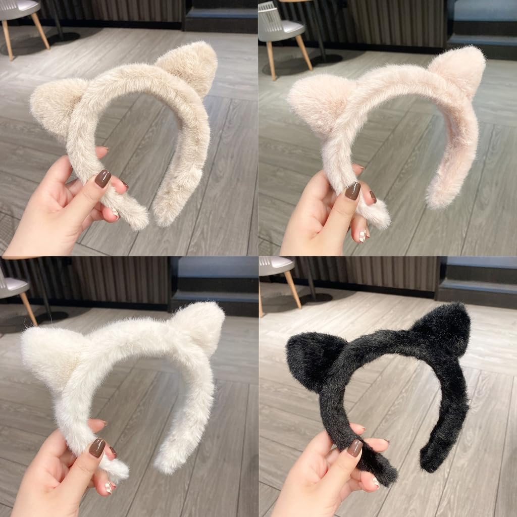 Peluche orecchie di gatto fascia per capelli donna ragazze fascia per capelli Cosplay divertente carino Lola cerchio per capelli accessori per