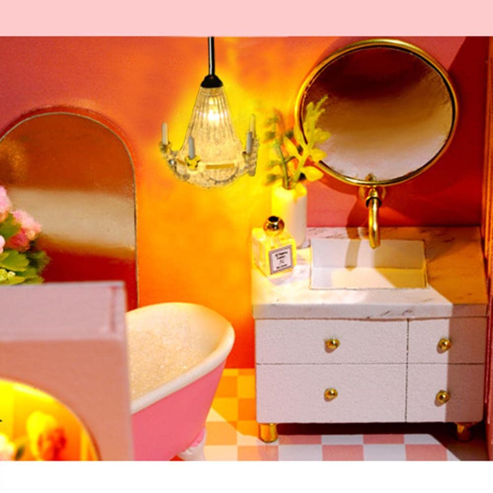 Bellissime Miniature per Casa delle Bambole in 1:12, Modello Luminoso, Decorazione per Casa delle Bambole