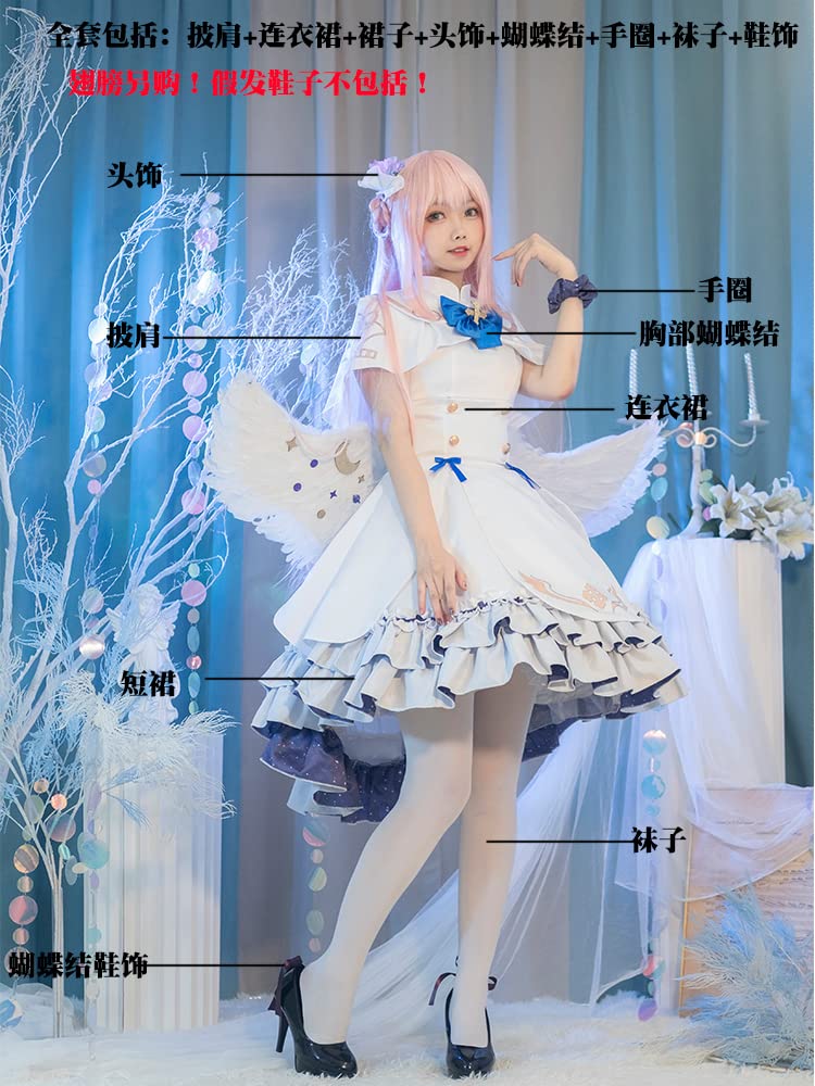 Amazon.co.jp: フルセット 衣装+髪飾り ブルーアーカイブ 聖園ミカ 