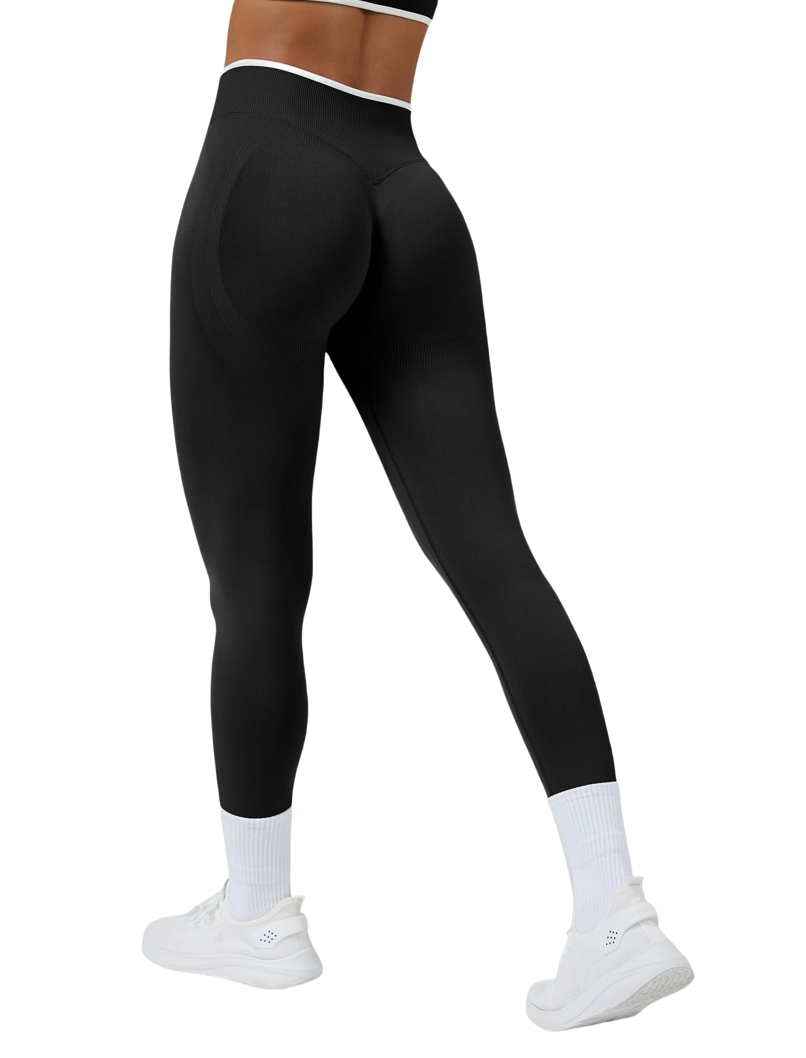 Odizli Leggings deportivos para mujer, cintura alta, push up, forma de botín, opacos, para gimnasio, yoga, largos, leggins deportivos