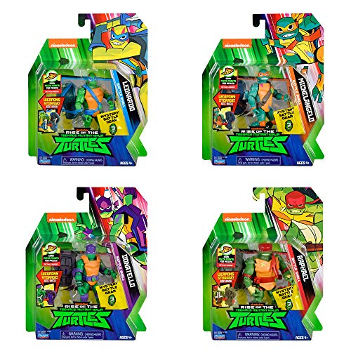 Rise of the Teenage Mutant Ninja Turtle Battle Shell Action Figure Four Pack