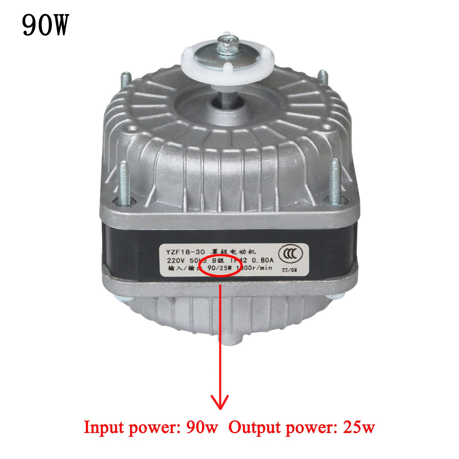 Motore ventola frigorifero con supporto 220v ventilatore congelatore freezer 25-90w motore frigo evaporatore refrigerante
