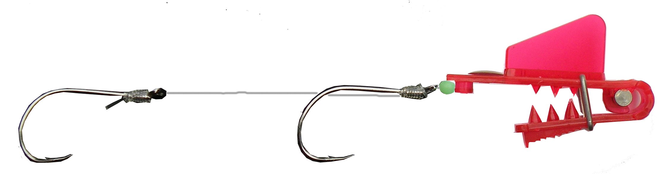 Pro-Troll Fishing Products Roto Chip Bait Holder with Big Fin (Red, 3/4-Inch Wide Head)