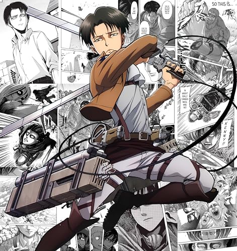 Image of Posternet Attack on Titan Manga Wall Art Collection, 90 cm x 60 cm, Set of 12 Posters, Glossy Paper Print (33 inch X 23 inch)