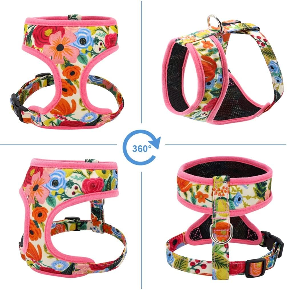 Printed Sling Adjustable Puppy Cat Sling Suitable for Pets Small Dog Vests Pet Accessories (B Medium)