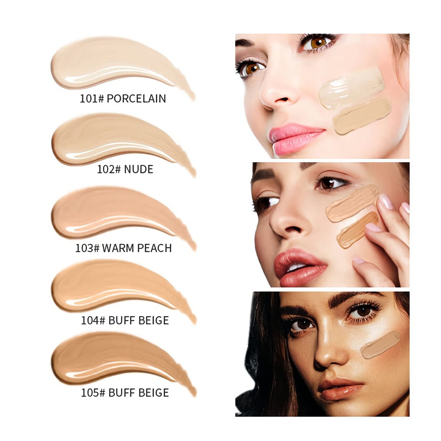 Amazon Com 2 Colors Matte Liquid Foundation 102 And 104 Natural Flawless Full Coverage Foundation Makeup With Foundation Brush Matte Oil Control Facial Blemish Concealer Color Changing Foundation For Women Girls 102 104 Amazon Com 2 Colors Matte Liquid Foundation 102 And 104 Natural Flawless Full Coverage Foundation Makeup With Foundation Brush Matte Oil Control Facial Blemish Concealer Color Changing Foundation For Women Girls 102 104