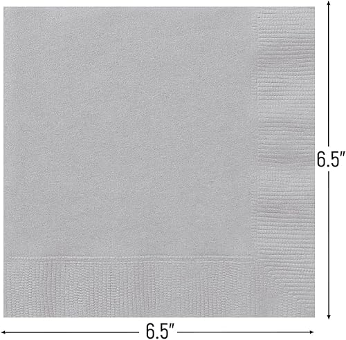 Miniatura 5 de Servilletas de papel sólido lavanda  6.5 x 6.5 pulgadas (20 unidades)  Diseño elegante y duradero  Perfecto para fiestas, eventos y celebraciones