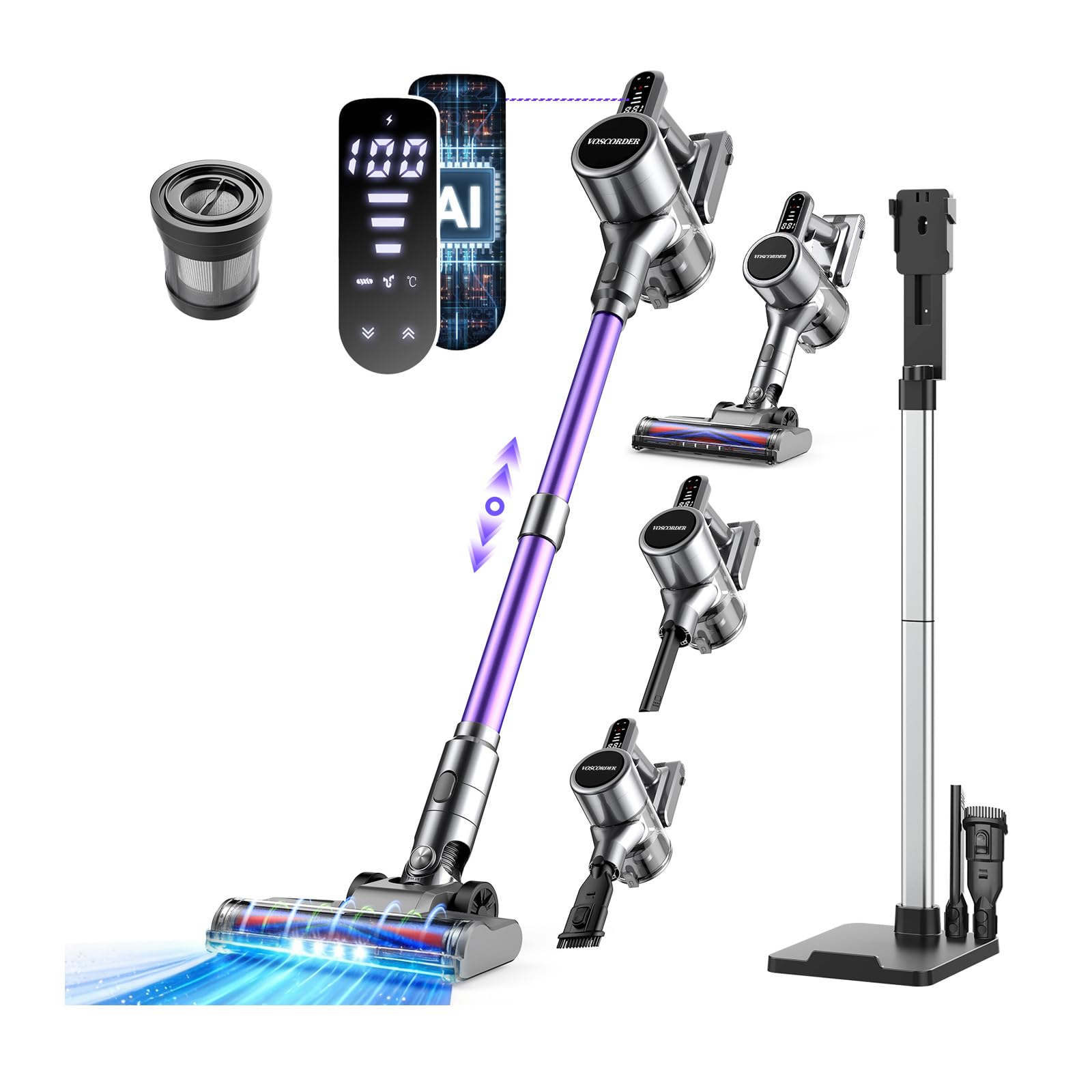 Amazon | 【2026年モデル】VOSCORDER 掃除機 コードレス 100Kpa強力
