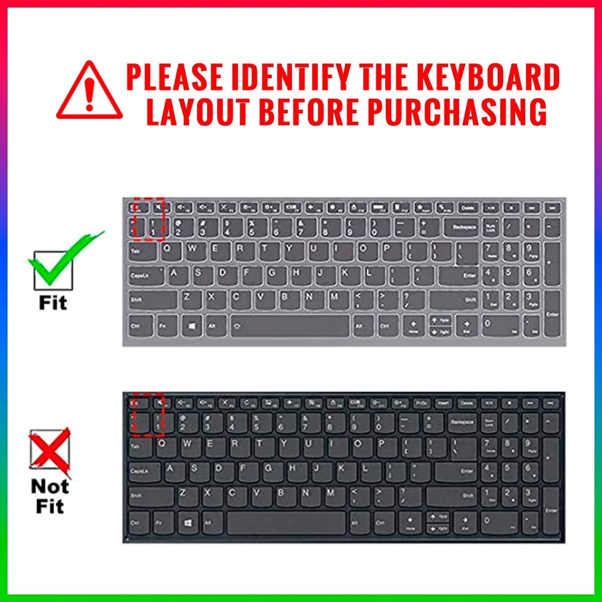 Boaulee Keyboard Cover for Lenovo 2023 ideaPad Flex 5 15.6