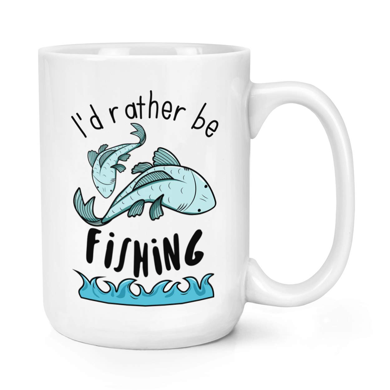 I'd Rather Be Fishing 15oz Large Mug Cup